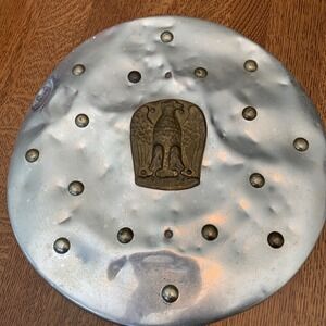 Vtg Metal Medieval Knight  Armor Child's Toy Shield Altman Co Milano Italy